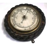 A Victorian Frodsham & Keen Liverpool barometer reputedly from the tug Prairie Crock.