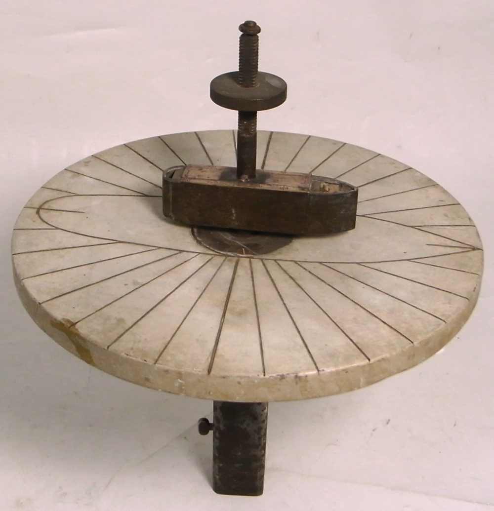 A ships magnetic deviation device, for measuring magnetic deviation.