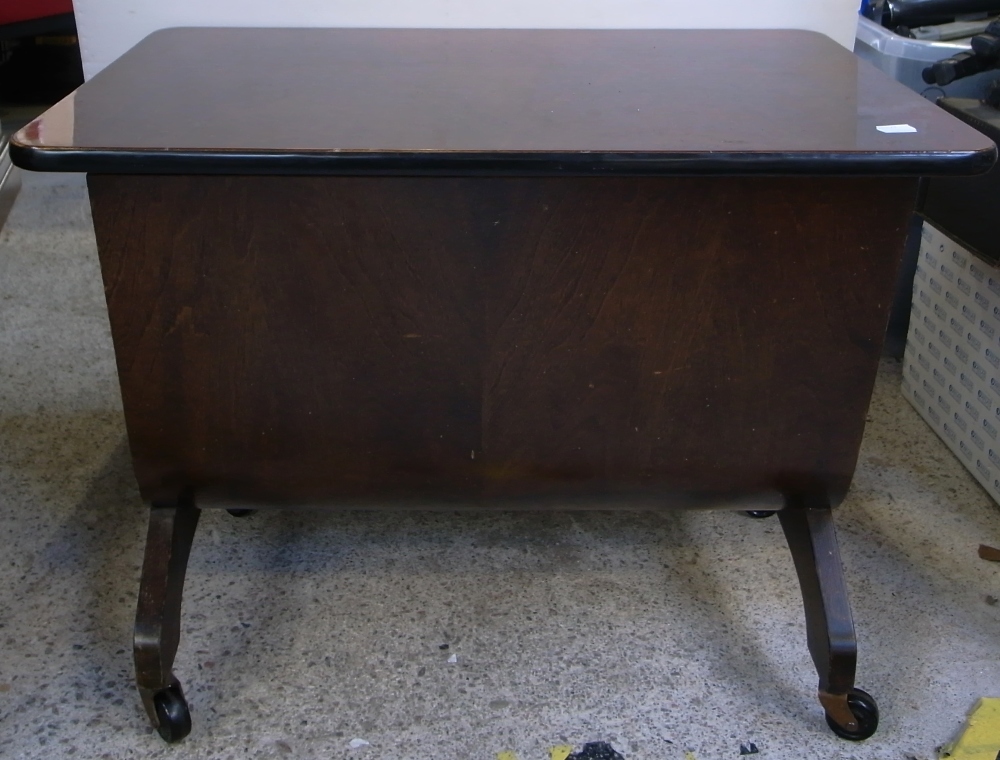 A mid 20th century freestanding mahogany cased Bylock tablevac on castors, width 64cm. - Image 2 of 2