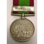 A Victorian Afghanistan medal 1878-70-80, awarded to 721.PTE.F.TASKER, 27th FOOT.