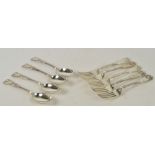 A quantity of electroplated cutlery mainly by Walker & Hall, also Mappin & Webb examples.