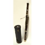 A Heckel system volcanite bassoon, Boosey & Co, Makers, 295 Regent Street, London, no.