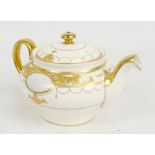 A Wedgwood and Bentley Cameo Trophies grey teapot from the Prestige Range, with raised paste oval