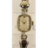 MOVADO; a vintage lady's cocktail manual wind wristwatch,