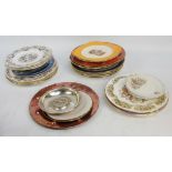 A collection of commemorative plates including Spode limited edition 1981 Prince of Wales and Lady