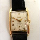 ROTARY; a gold plated cased mechanical lady's wristwatch,