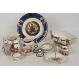 A collection of boxed Spode items to include a handled centrepiece with certificate of authenticity,