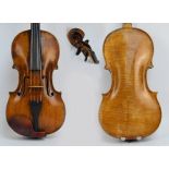 SCHOOL OF KLOTZ; a good South German full size viola with one-piece back, unlabelled,