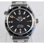 OMEGA; a Seamaster Professional Co-Axel Chronometer, 6M/200ft, the circular dial set with baton