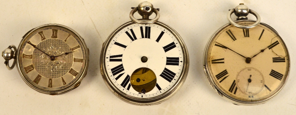 ROBERT POTTER OF LIVERPOOL; an early 19th century silver cased open faced key wind pocket watch,