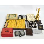 Four cigarette cases to include a Japanese gold inlaid example and  a tortoiseshell example,