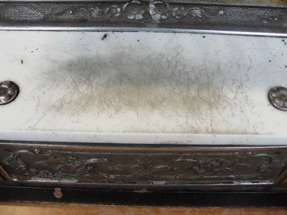 An early 20th century National Cash Register with glazed viewing section, floral embossed main panel - Image 5 of 5