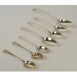 A set of four Edward VII hallmarked silver King's pattern dessert spoons, Josiah Williams & Co,