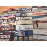 A box containing a very large quantity of first day covers on themes to include British films,