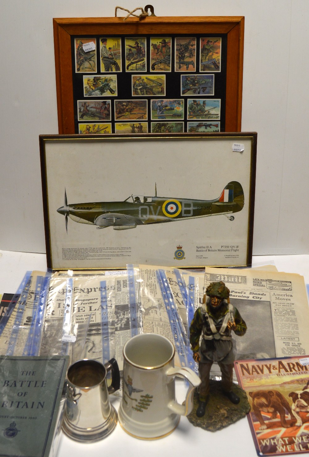 A quantity of WWII period publications to include copies of the Daily Mail and the News Chronicle,