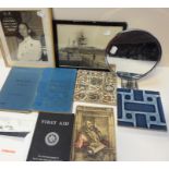 A Cunard Queen Elizabeth II photograph, invitations to a banquet held in the USA on the occasion