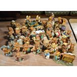 Forty various Pendelfin figurines and figure groups.