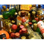 A good quantity of alcoholic miniatures to include Bells Whiskey, cherry brandy,