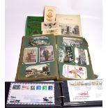 A first day cover album with a quantity of various first day covers,