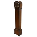 An early 20th century oak cased thirty hour grandmother clock,