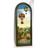 A 20th century "Grand Balloon Ascent" advertising panel, height 81cm. CONDITION REPORT Timber