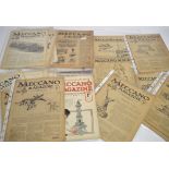 Approximately thirty early Meccano magazines dating from 1918 to 1923. *Provenance The magazines