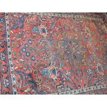 A vintage Persian Lilian rug, 195 x 148cm.