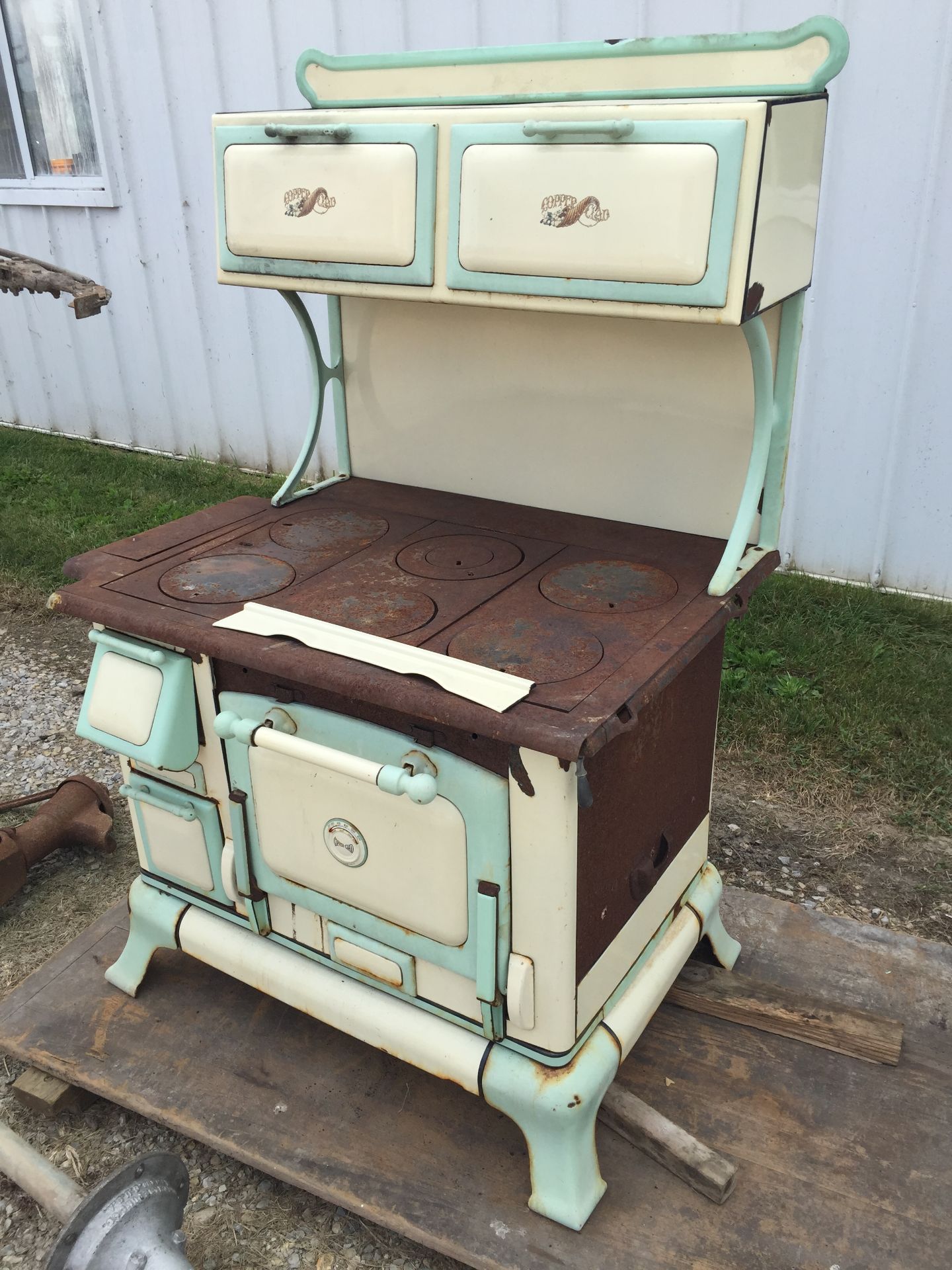 Copper Clad Antique Cook Stove