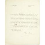Mann Thomas 1875 Lübeck - 1955 Zürich Brief-Typoscript von 11.5.1935. "Herrn Bonnet... ich danke