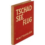 Mittelholzer Walter Piccard Auguste Buch mit Unterschriften der Schweizer Flugpioniere "Tschad
