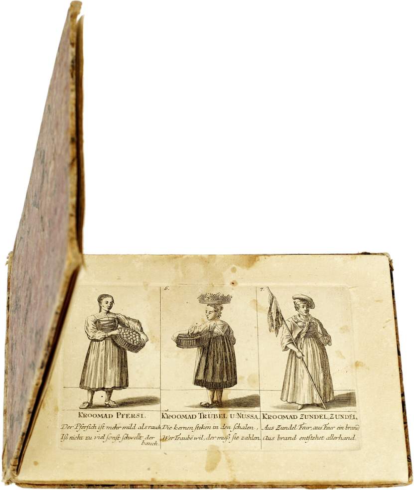 Basler Ausrufbilder "Baslerische Ausruff-Bilder". David Herrliberger. Zürich 1749. 17 Blatt mit