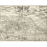 Baden Holzschnitt 16. Jh. Sebastian Münster Chronik. Gerahmt. Bildmasse 26.5 cm × 35.5 cm