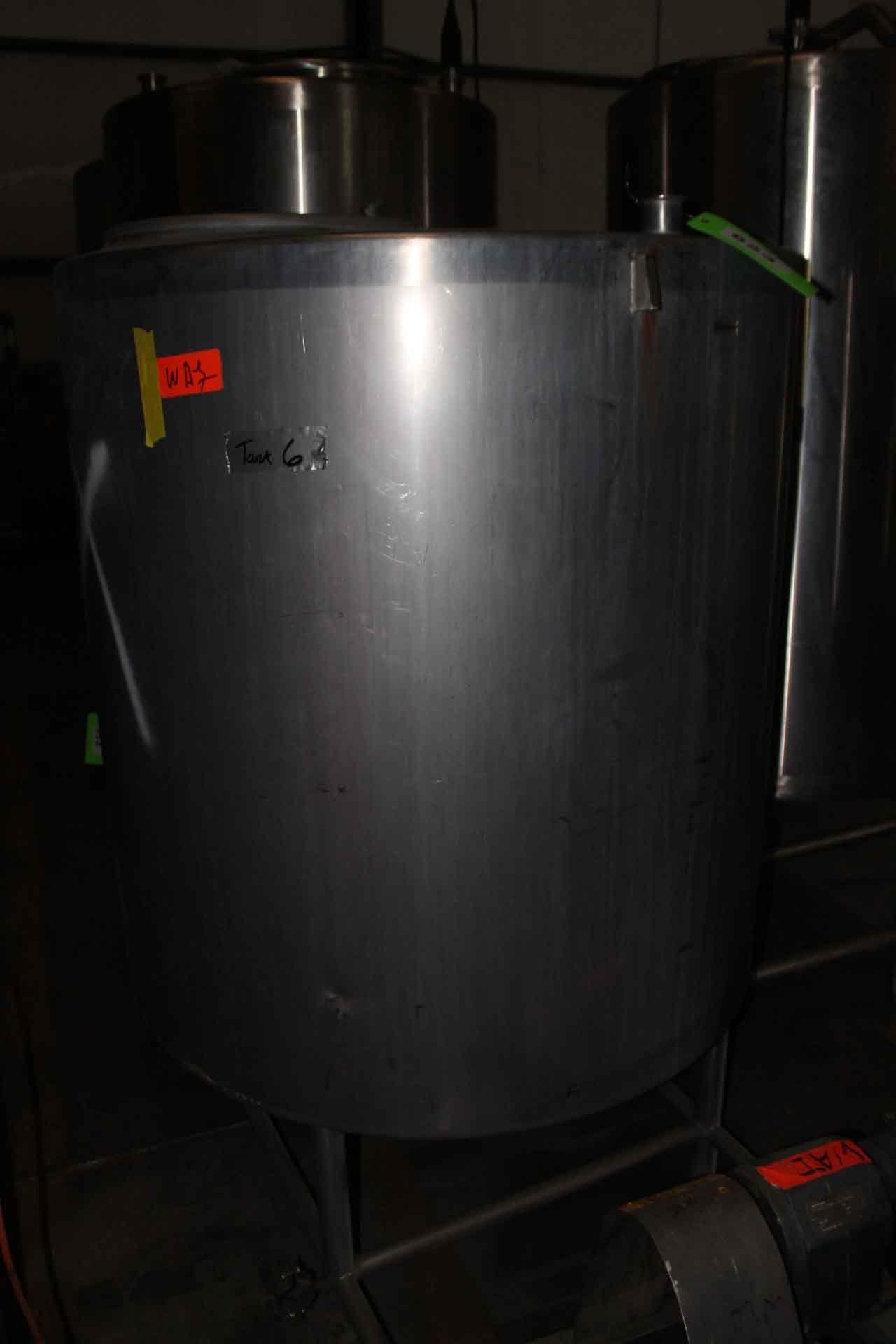 SS Holding Tank - 17 1/2" Diameter Manway - Interior Dimension: 51" deep x 47" diameter - Image 2 of 5