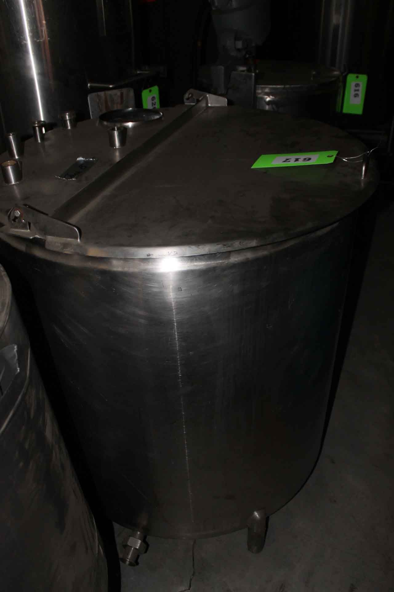 SS Mixing Tank,   No Jacket,   5 Inlets Various sizes,   Agitator Portal,   Hinged top Lid, - Image 2 of 4