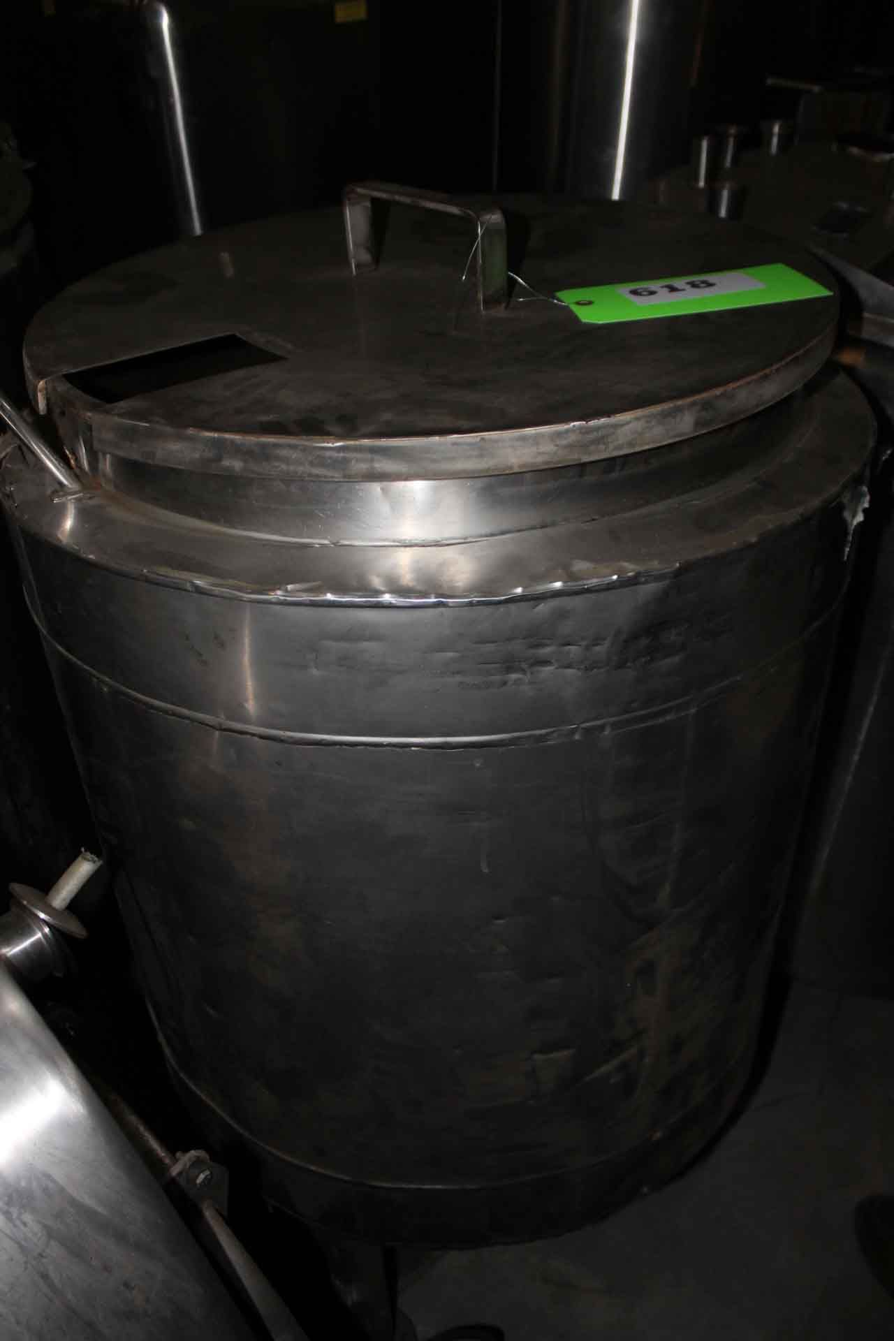 SS Insulated Tank,   Removable Lip/Lid?   51"h from floor x 30" Diam - 150 Gallons - Image 2 of 4