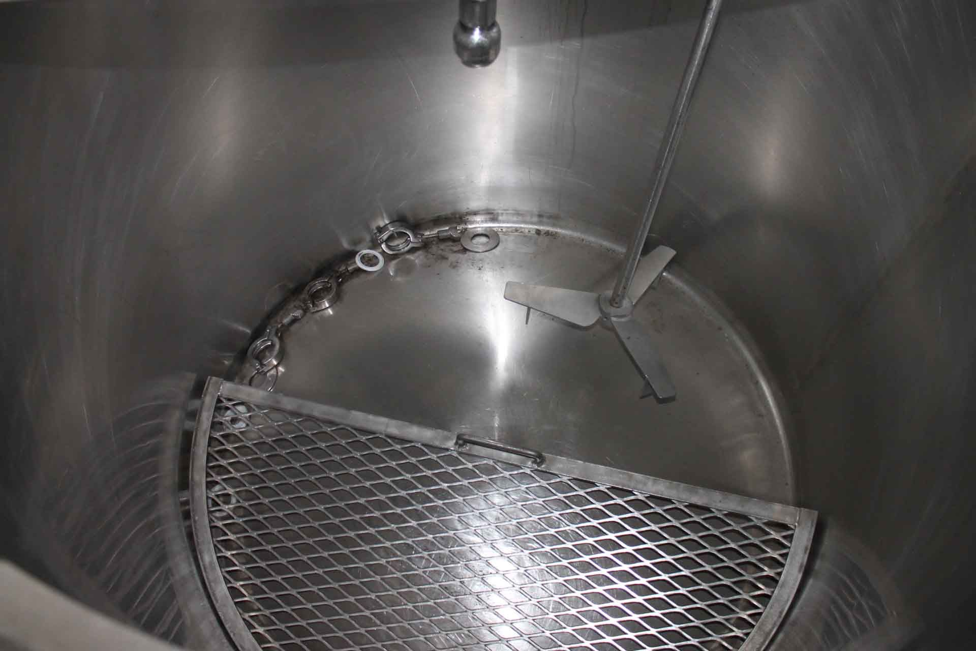 SS Mixing Tank- Comes with agitator,  No Jacket,   5 Inlets Various sizes,   Agitator Portal, - Image 3 of 4
