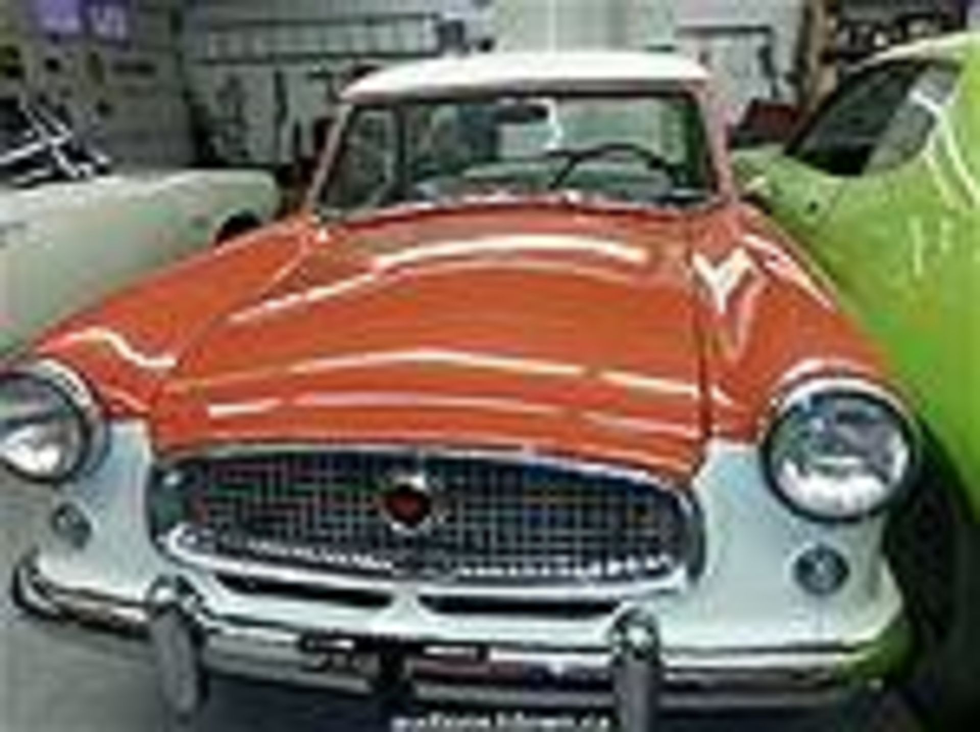 1960 AMC Metropolitan Coupe, # E 82993, 2 door sedan, Series V1, Mardi Gras red and white, 12,199 - Image 3 of 5