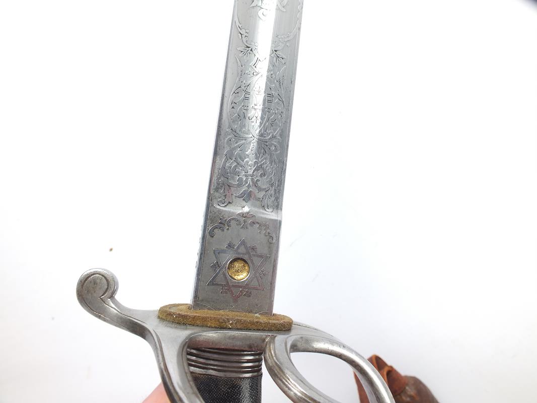 A good Officer’s sword to the 1st Bengal Lancers, 89cm clean blade by WILKINSON, serial no 35078 for - Image 7 of 13