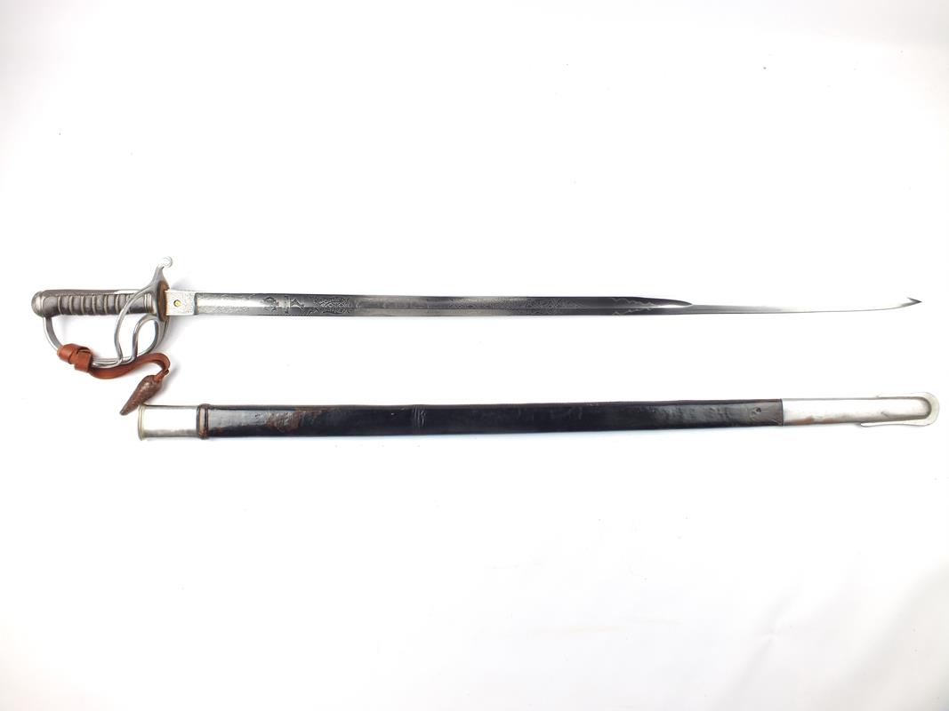 A good Officer’s sword to the 1st Bengal Lancers, 89cm clean blade by WILKINSON, serial no 35078 for - Image 2 of 13