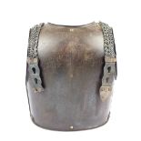 A late 18th or early 19th Century Cuirassier’s back plate, shaped back with flared edges, domed