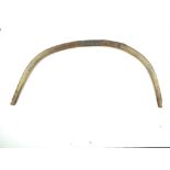 An Eastern Bow, 95cm span with rebated and cord bound grip, incised with characters above and