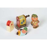 Reserve: 30 EUR    Bundle Sharpener, with 1 nice Popeye Sharpener around 1929, tin + plastic, min.