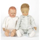 Reserve: 80 EUR    K. Kruse a.o., 2 Dolls, Germany, severe traces of usage, please inspect    K.