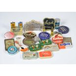 Reserve: 50 EUR    Bundle Cans + Boxes, tin, most of them in good condition, please inspect