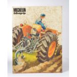 Tin Sign "Michelin bibagrip", flat, paint d., rust d., C 4    Blechschild "Michelin "bibagrip",