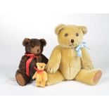 3 Schuco Bears (with Parfume Bear) Replicas, C 1    3 Schuco Baeren (mit Parfuembaer) Replikas, 10-