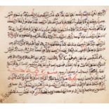 Koran. Coran rustique. Manuscrit maghrébin de la fin du XIXème. oudu début du XXème siècle, de 260