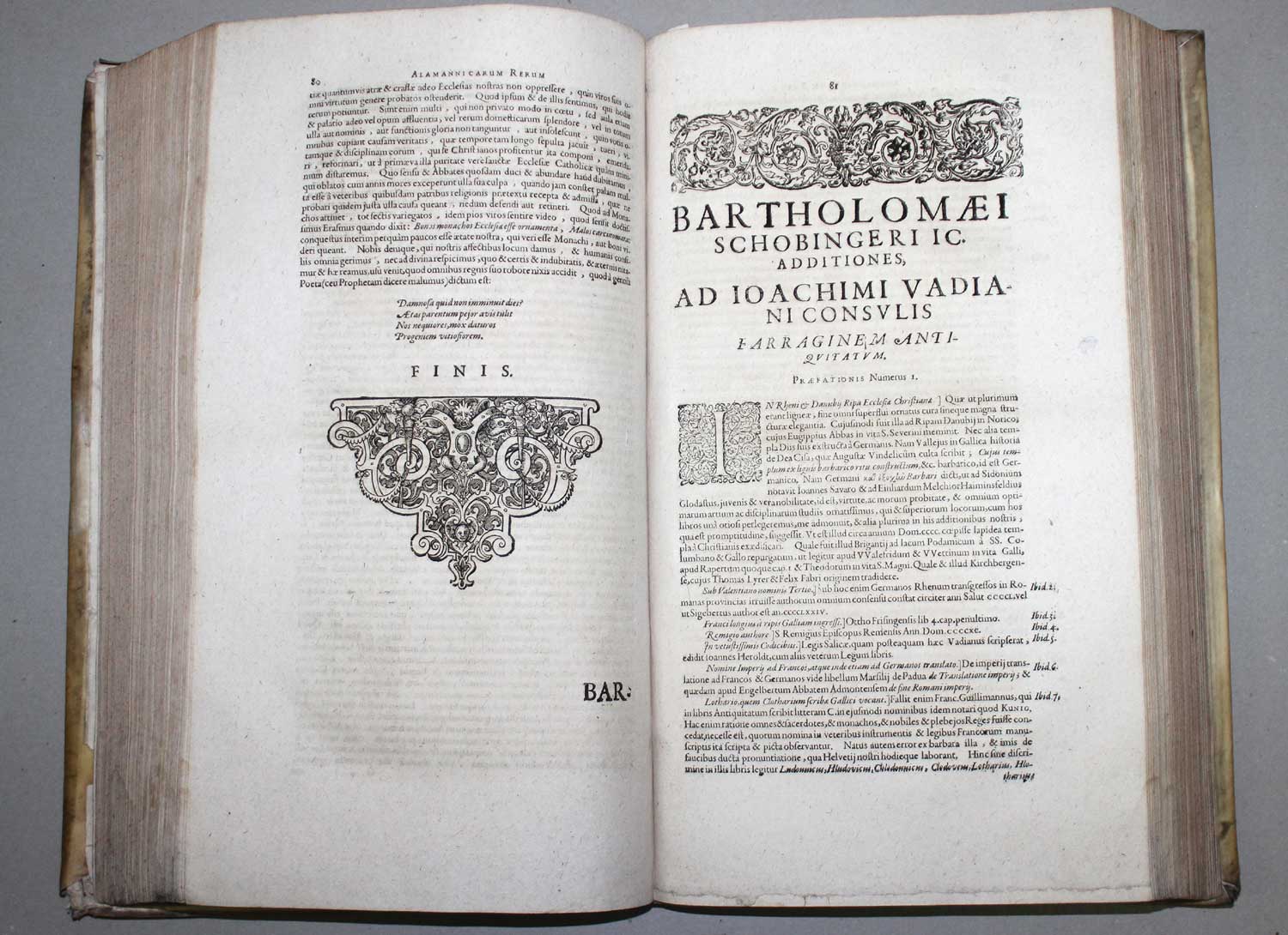 Goldast von Haiminsfeld,M. Rerum Alamannicarum scriptores aliquot vetusti. 3 Tle. in 1 Bd. Ffm., J. - Image 6 of 8