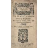 Boccaccio,G. L'Amorosa Fiammetta. Di nuovo corretta et ristampata, con le postille in margine. Et