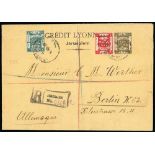 Cancellations and Postal History, 1920-48 - First Day Cover. 1920 (Sep 1) Commercial registered